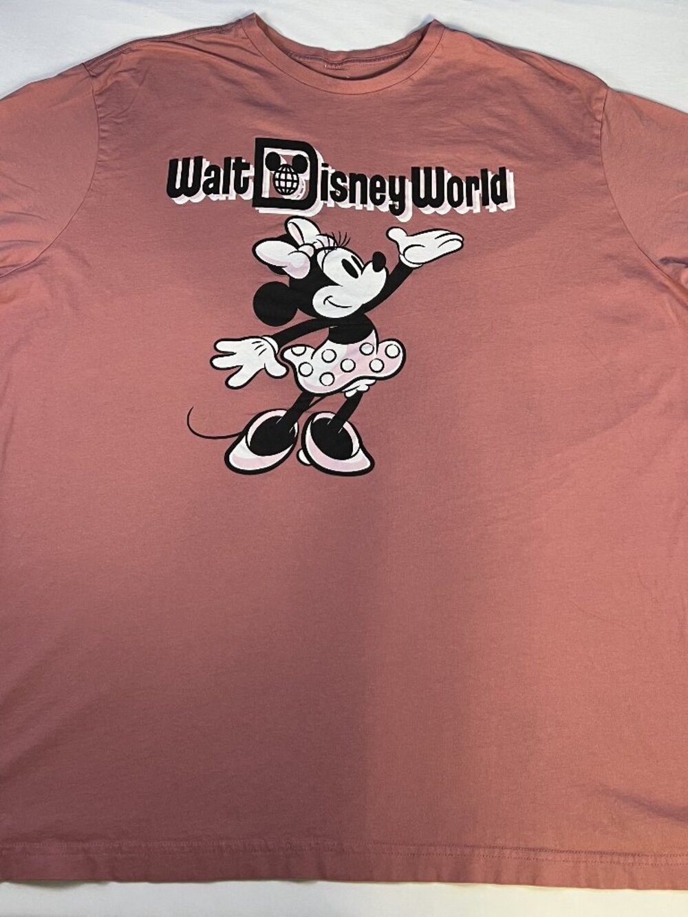Walt Disney World Minnie Mouse Dusty Rose Women’s T-Shirt Size 3XL